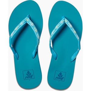 2019 Reef Womens Ginger Sandals / Flip Flops Tropical Aqua RF001660